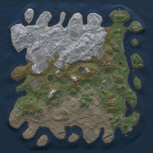 Thumbnail Rust Map: Procedural Map, Size: 4250, Seed: 51023, 19 Monuments