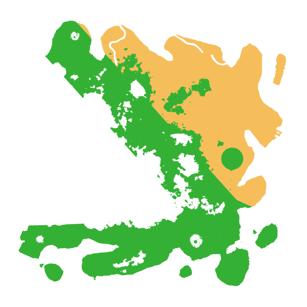 Biome Rust Map: Procedural Map, Size: 3700, Seed: 17394722