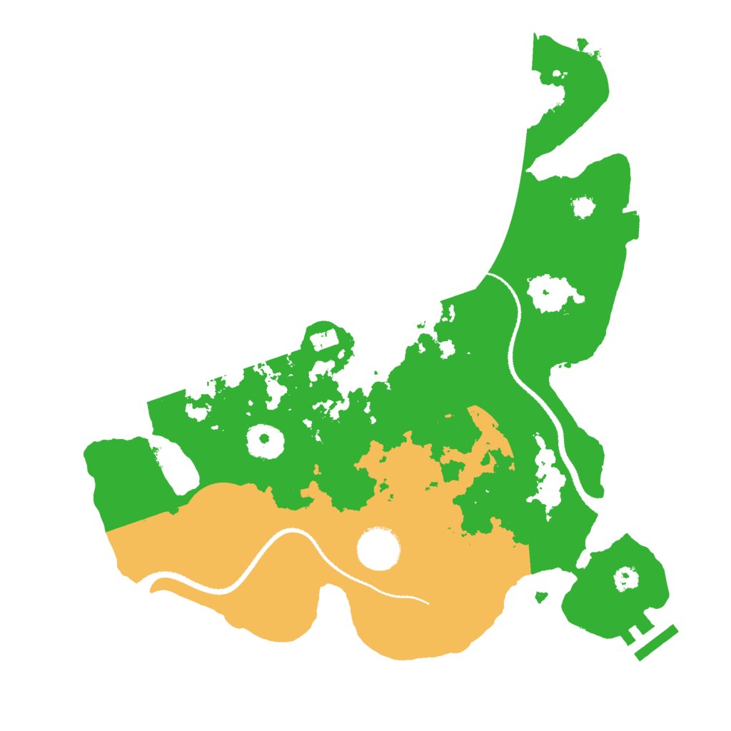 Biome Rust Map: Procedural Map, Size: 3000, Seed: 23134