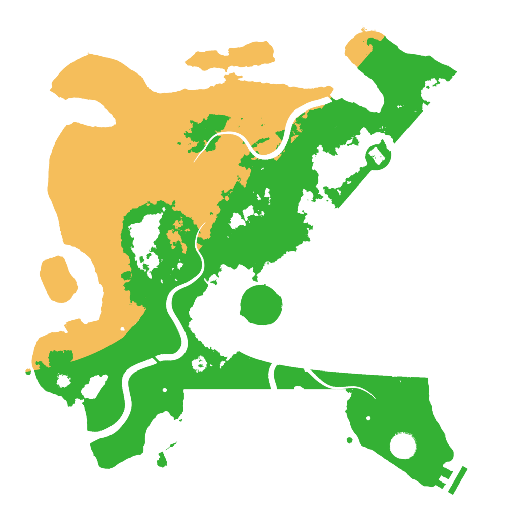 Biome Rust Map: Procedural Map, Size: 3500, Seed: 1020265459