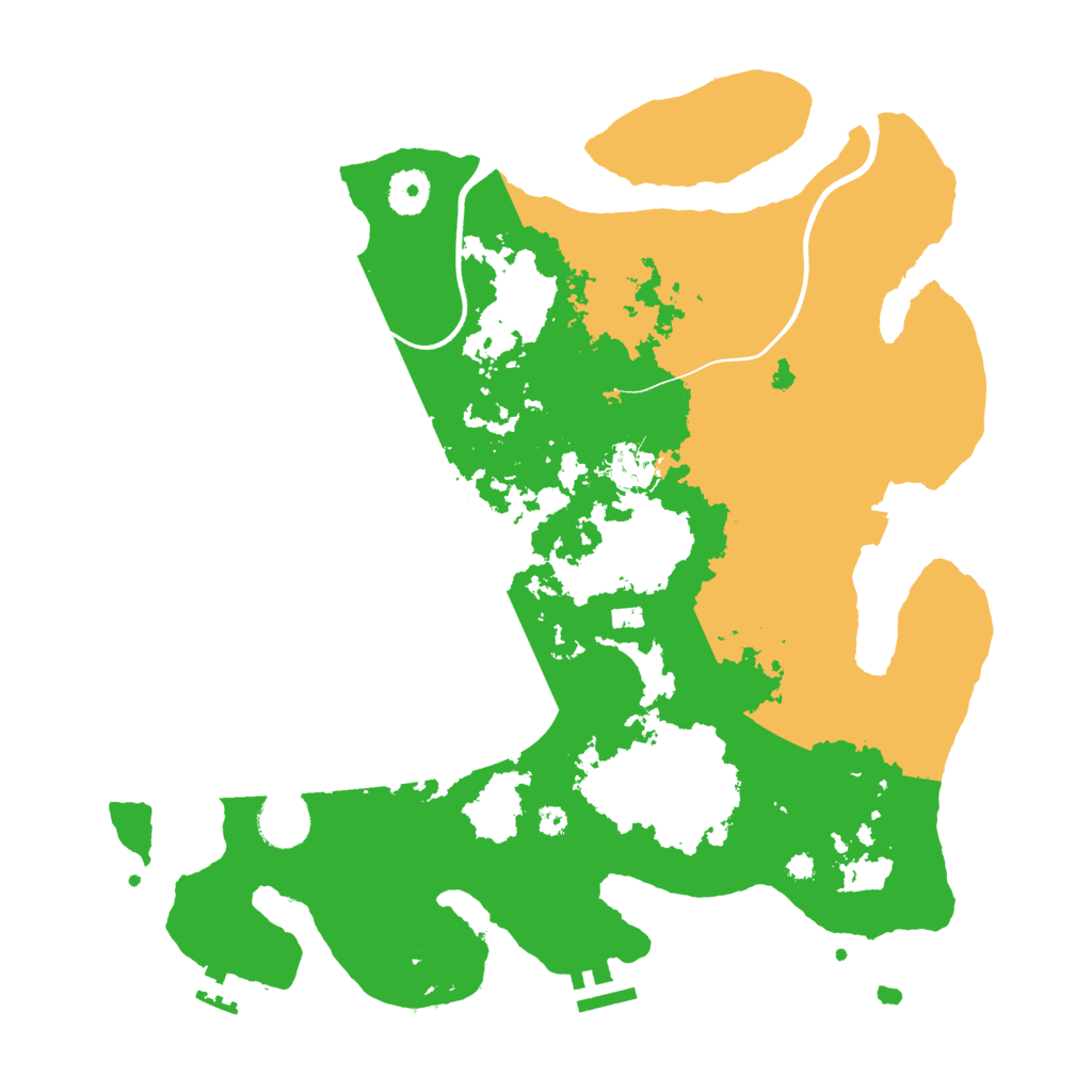 Biome Rust Map: Procedural Map, Size: 3700, Seed: 1978976040