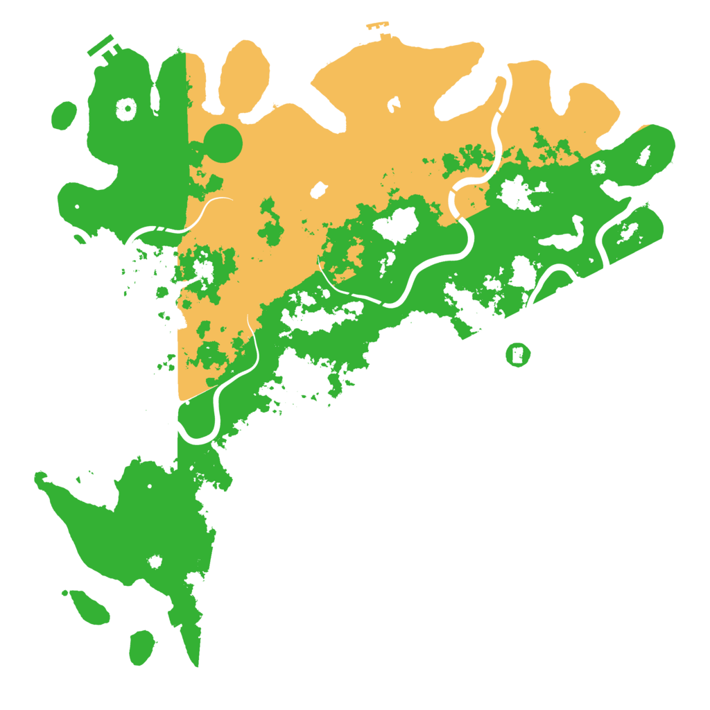 Biome Rust Map: Procedural Map, Size: 4800, Seed: 2004745705