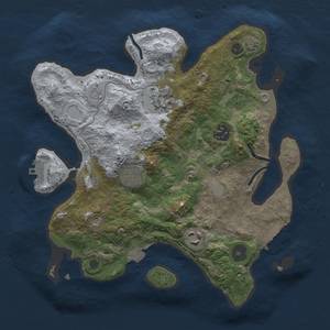 Thumbnail Rust Map: Procedural Map, Size: 3000, Seed: 1901954630, 12 Monuments