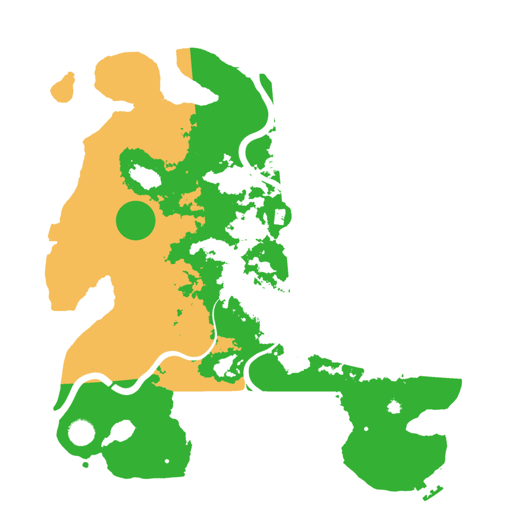 Biome Rust Map: Procedural Map, Size: 3500, Seed: 517608408