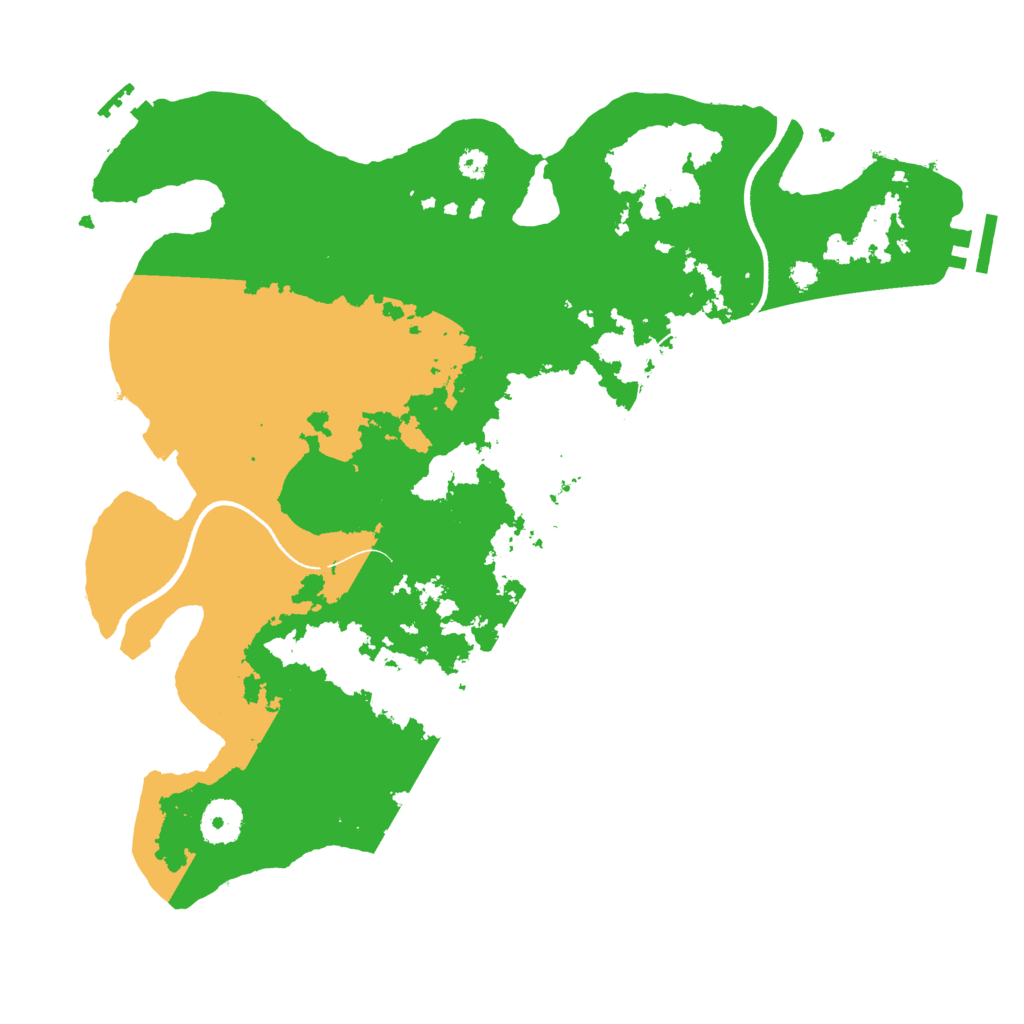 Biome Rust Map: Procedural Map, Size: 3500, Seed: 34996636