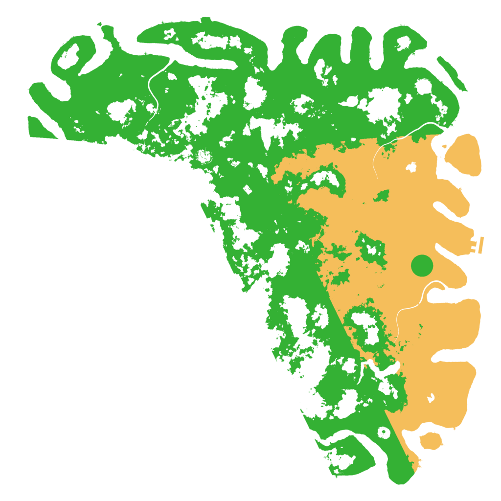 Biome Rust Map: Procedural Map, Size: 6000, Seed: 124444890