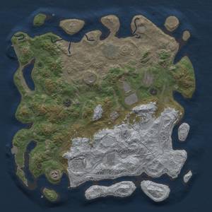 Thumbnail Rust Map: Procedural Map, Size: 4250, Seed: 815593118, 17 Monuments