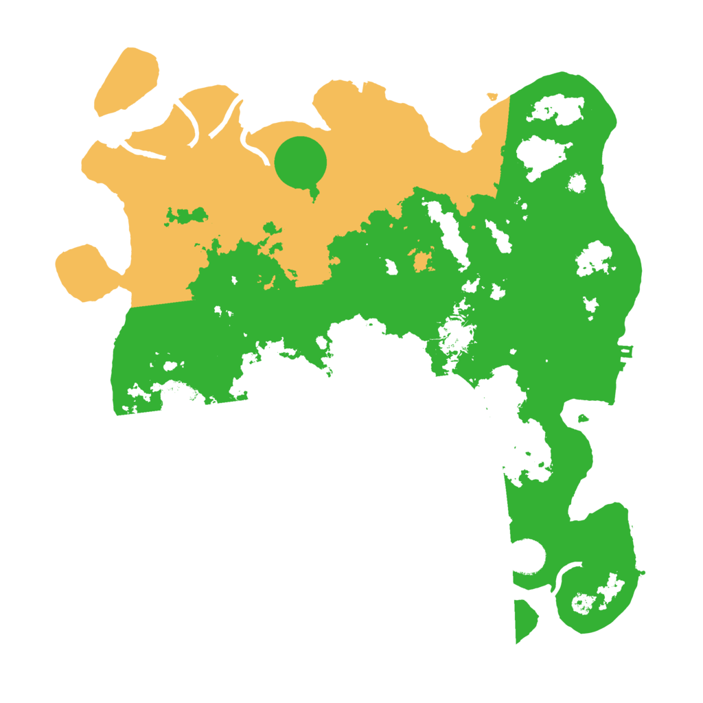 Biome Rust Map: Procedural Map, Size: 3550, Seed: 46987499