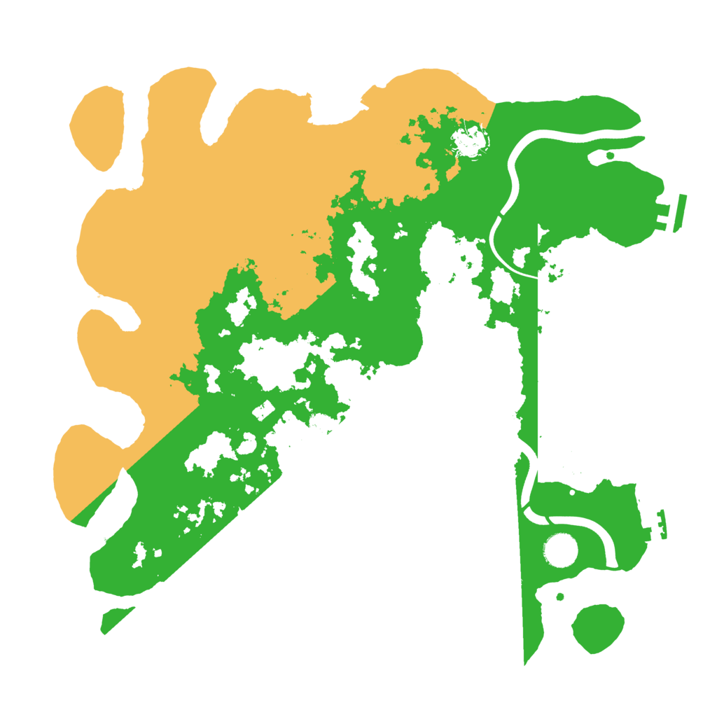 Biome Rust Map: Procedural Map, Size: 3700, Seed: 11452556