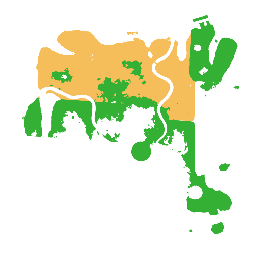 Biome Rust Map: Procedural Map, Size: 3500, Seed: 22861935