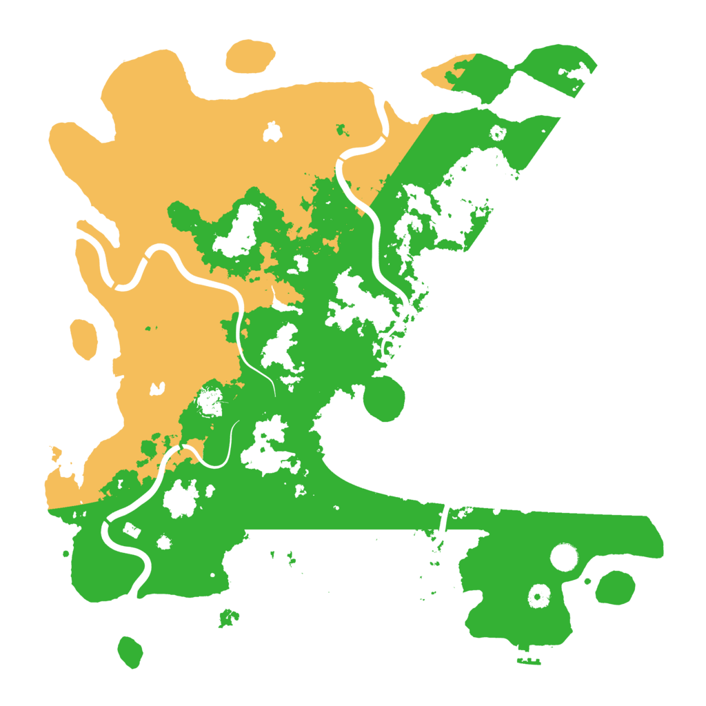 Biome Rust Map: Procedural Map, Size: 4500, Seed: 758695