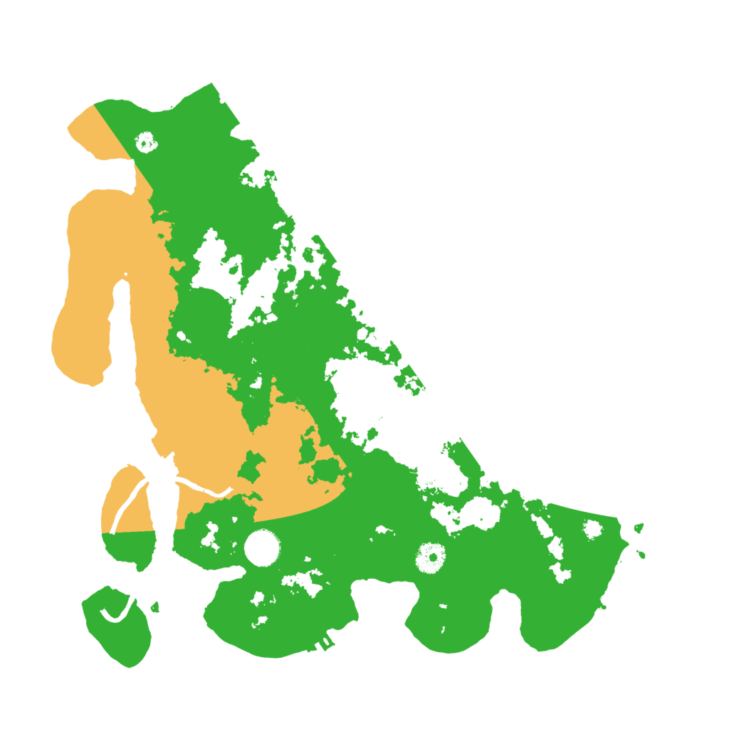 Biome Rust Map: Procedural Map, Size: 3600, Seed: 16647766