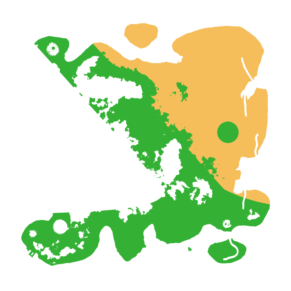 Biome Rust Map: Procedural Map, Size: 3600, Seed: 21838009