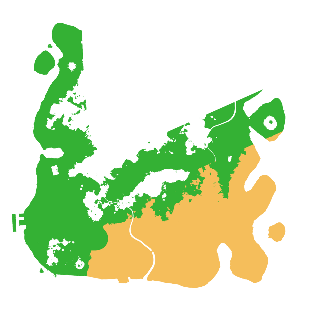 Biome Rust Map: Procedural Map, Size: 3500, Seed: 1850494923