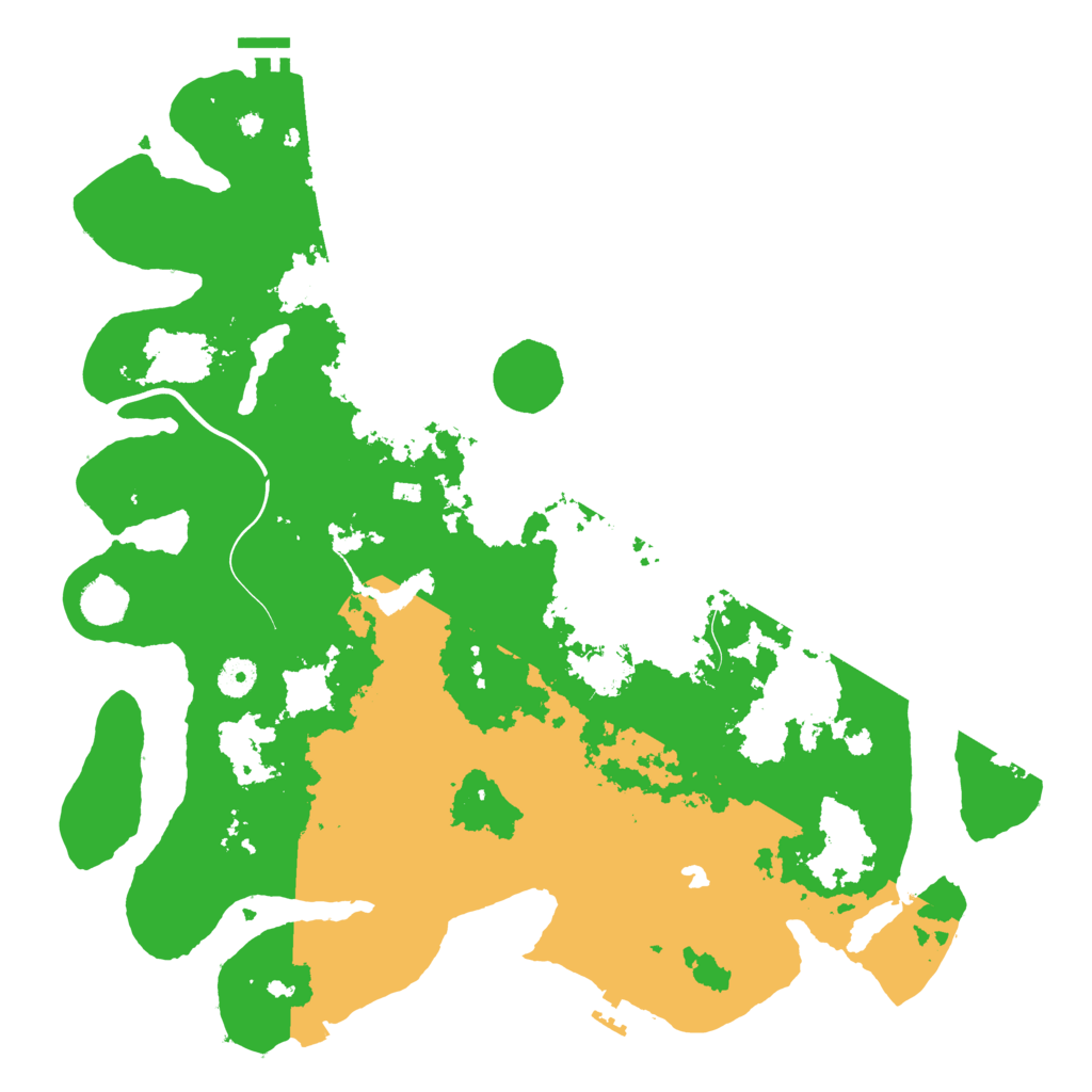 Biome Rust Map: Procedural Map, Size: 4200, Seed: 845327