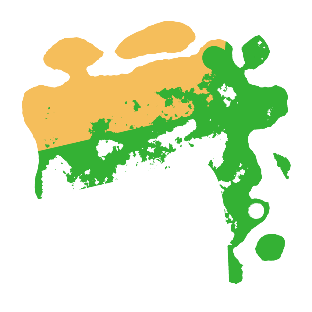 Biome Rust Map: Barren, Size: 3500, Seed: 83437138