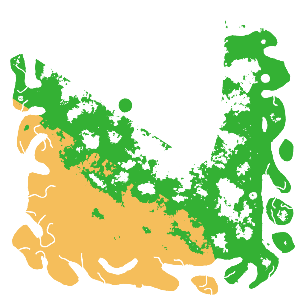 Biome Rust Map: Procedural Map, Size: 6000, Seed: 38799902