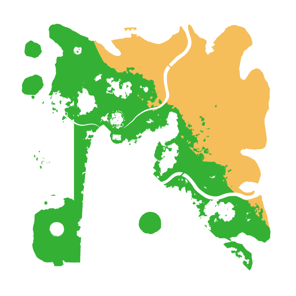 Biome Rust Map: Procedural Map, Size: 3700, Seed: 65679232
