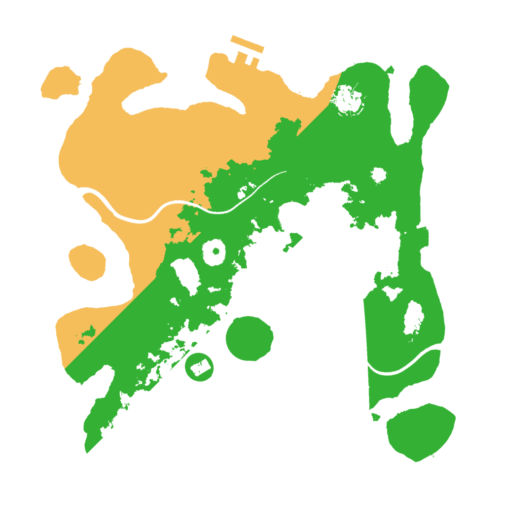 Biome Rust Map: Procedural Map, Size: 3000, Seed: 21605
