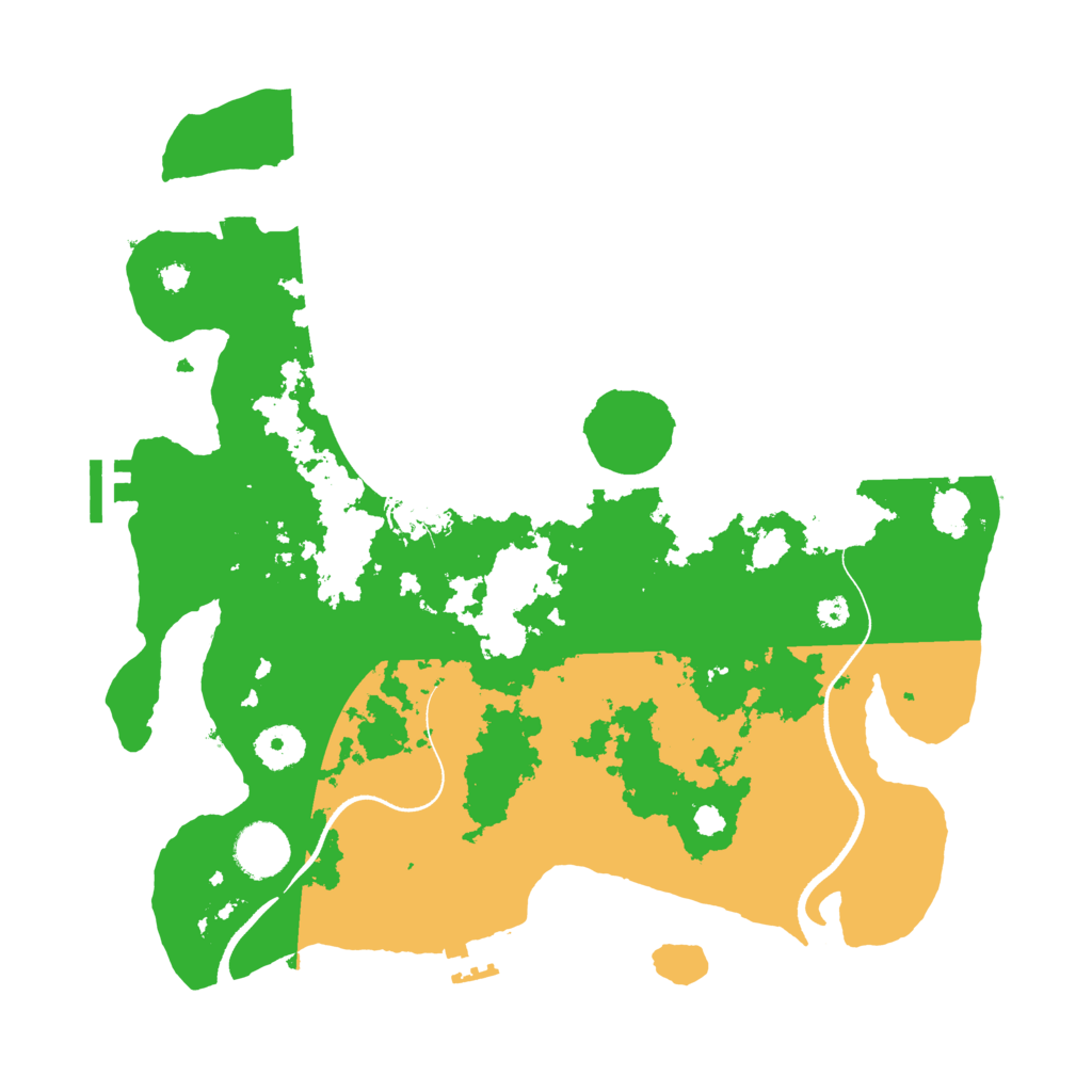 Biome Rust Map: Procedural Map, Size: 3500, Seed: 346866236