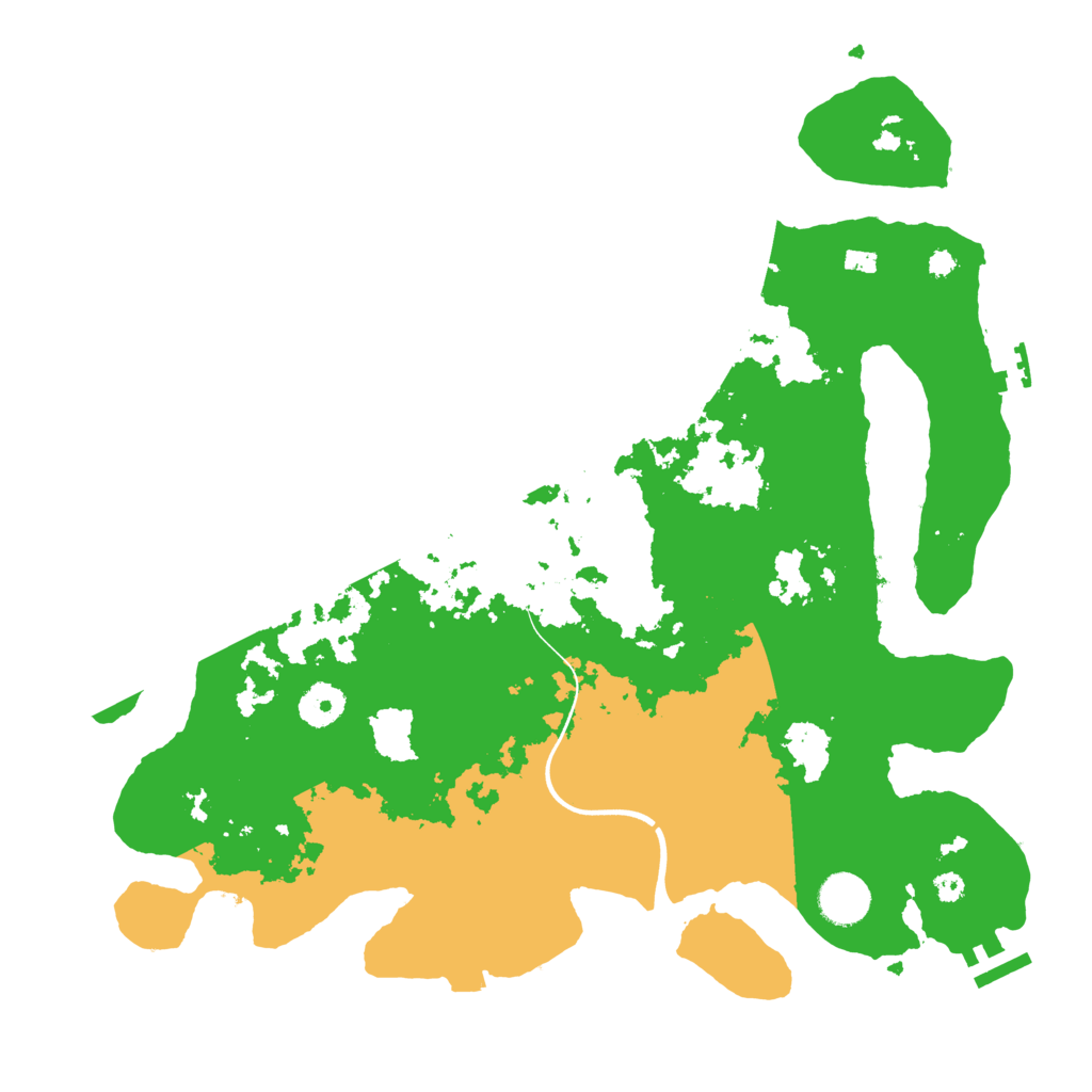 Biome Rust Map: Procedural Map, Size: 3700, Seed: 39749316