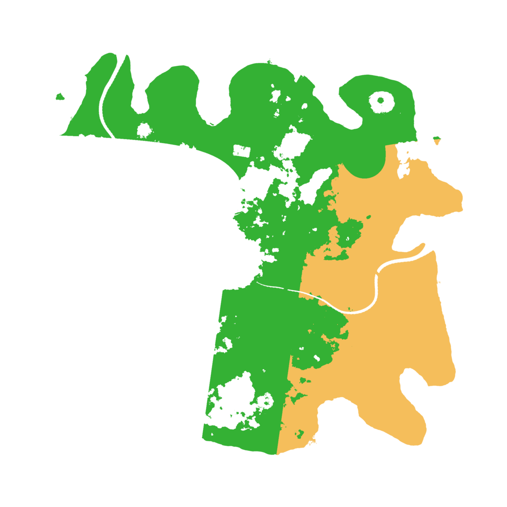 Biome Rust Map: Procedural Map, Size: 3200, Seed: 12543542