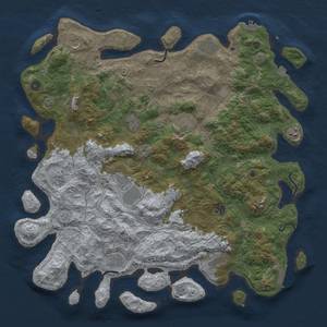 Thumbnail Rust Map: Procedural Map, Size: 4800, Seed: 1791684763, 19 Monuments