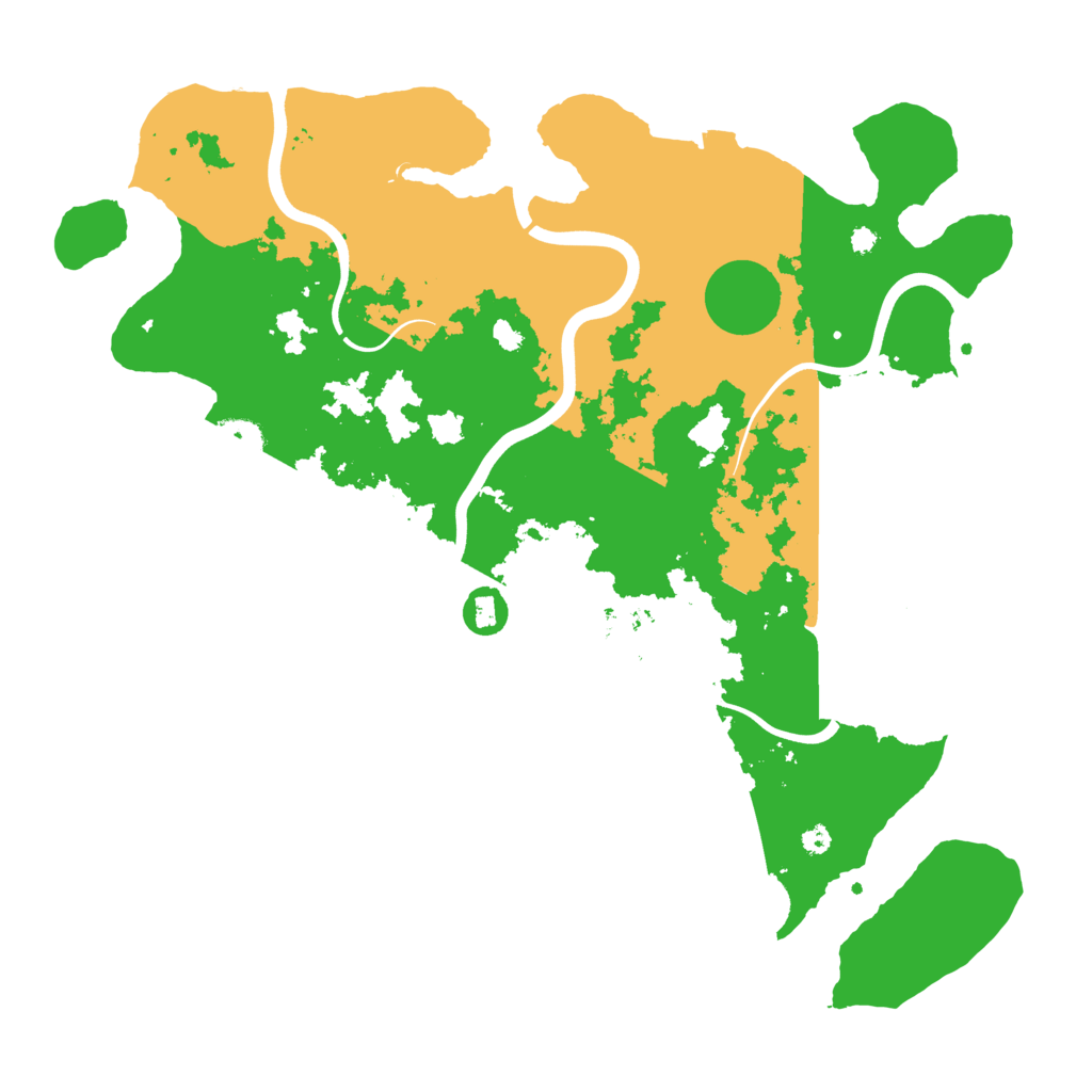 Biome Rust Map: Procedural Map, Size: 3850, Seed: 77801956
