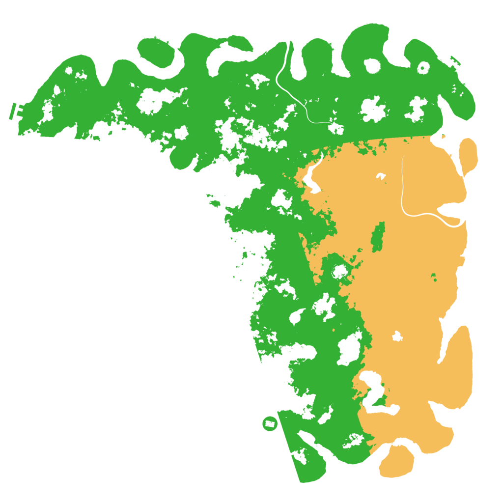 Biome Rust Map: Procedural Map, Size: 6000, Seed: 23061995