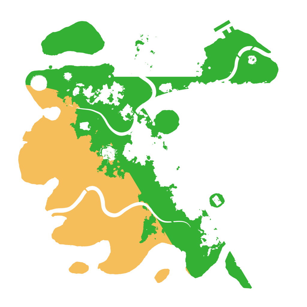 Biome Rust Map: Procedural Map, Size: 3500, Seed: 2515235