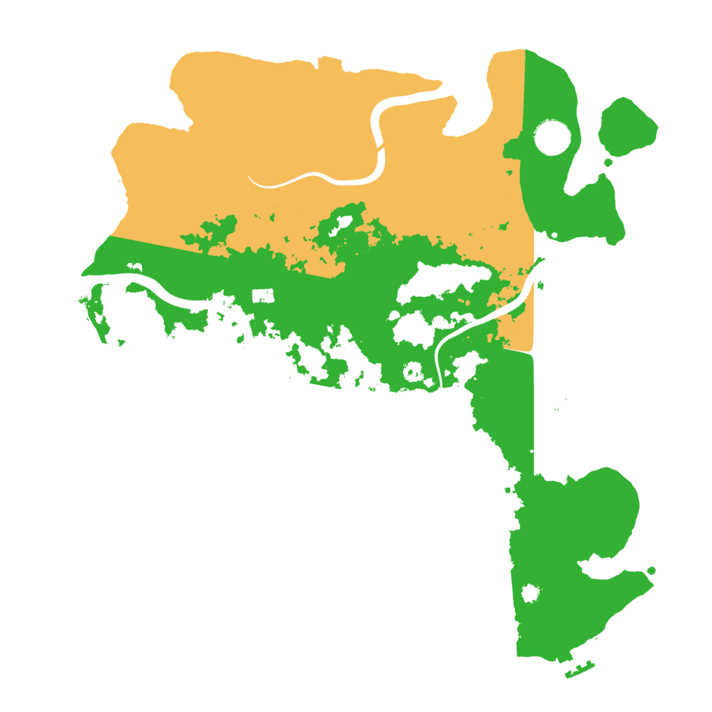 Biome Rust Map: Procedural Map, Size: 3500, Seed: 49541706