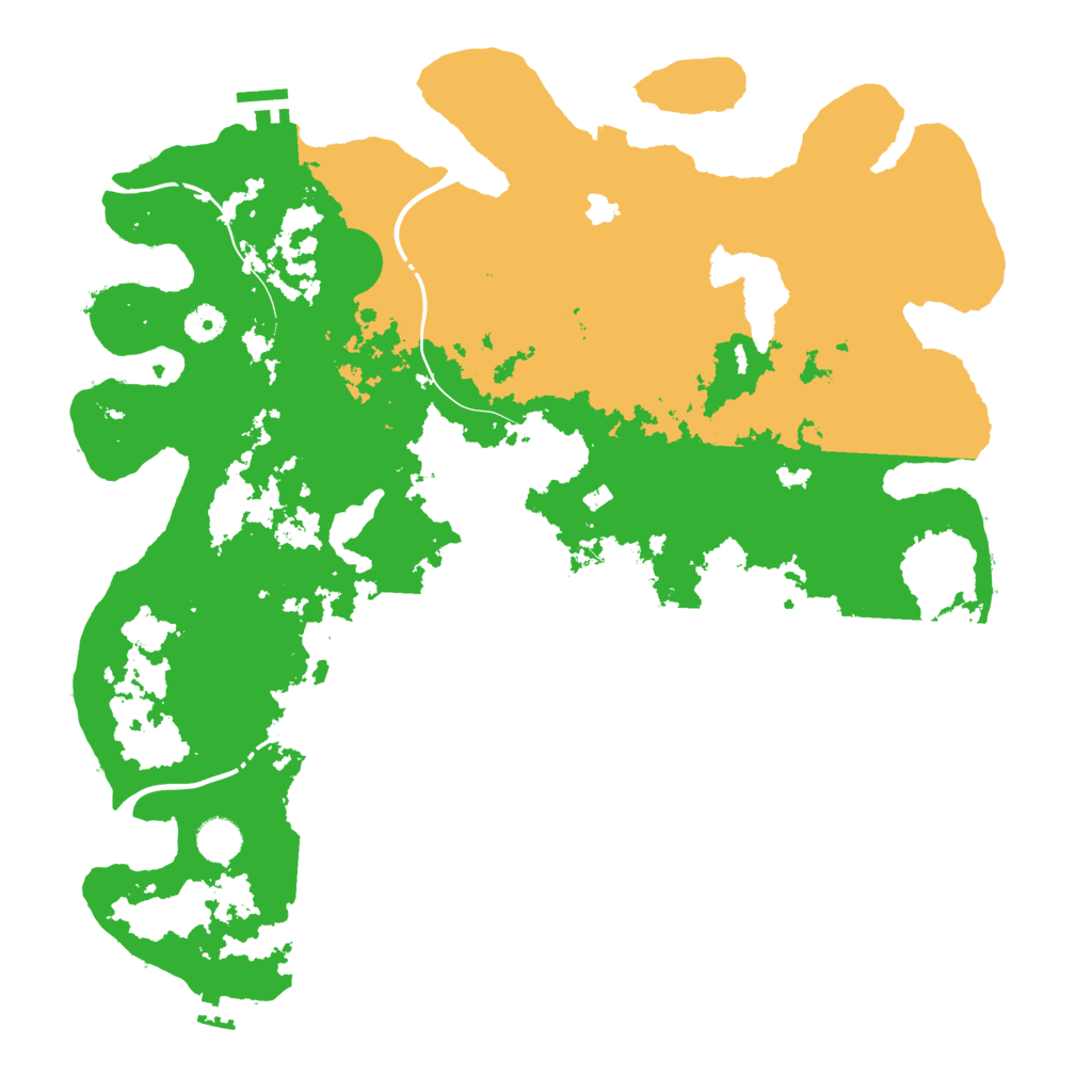 Biome Rust Map: Procedural Map, Size: 4300, Seed: 89112770
