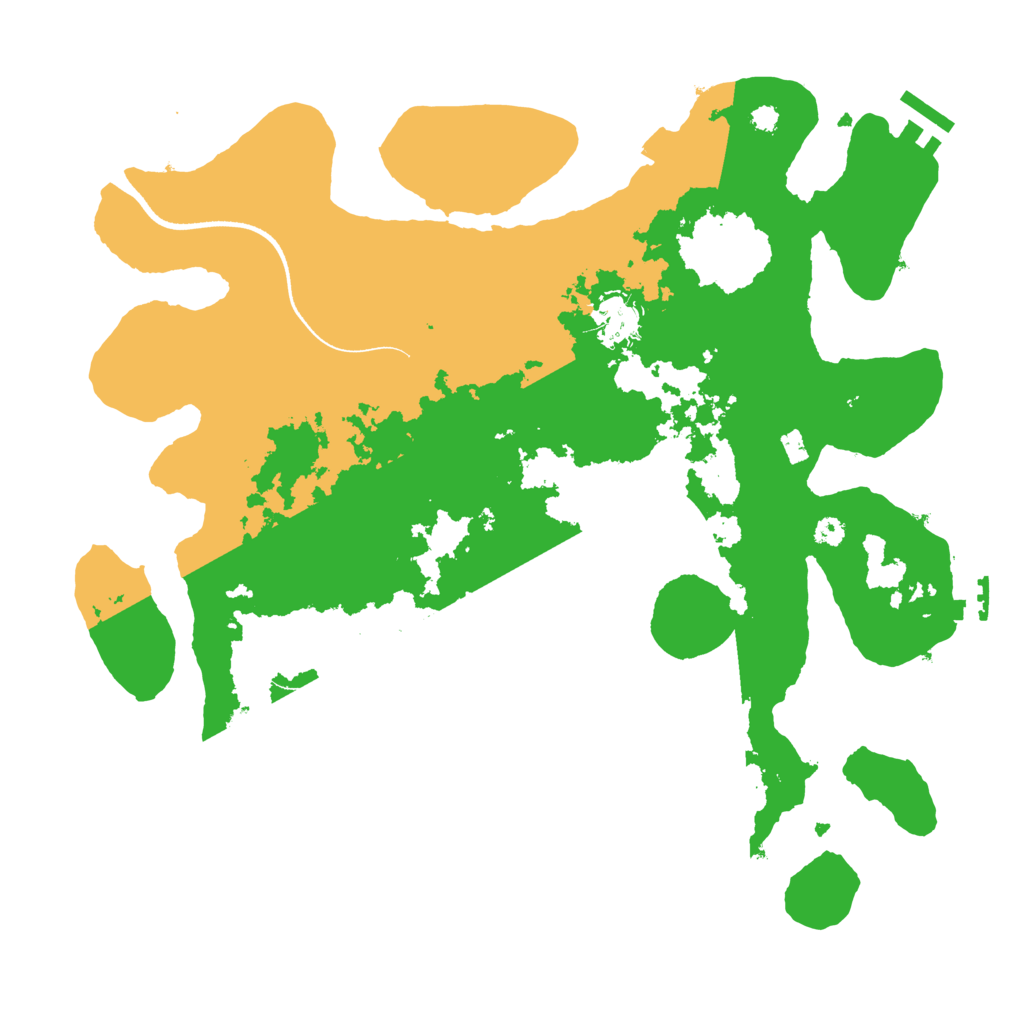 Biome Rust Map: Procedural Map, Size: 3500, Seed: 5475543