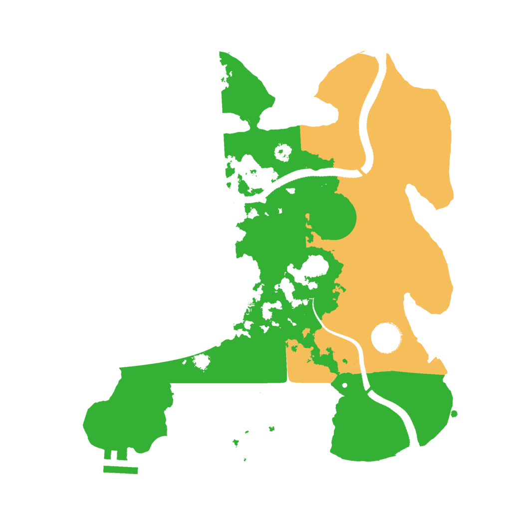 Biome Rust Map: Procedural Map, Size: 3000, Seed: 767537769
