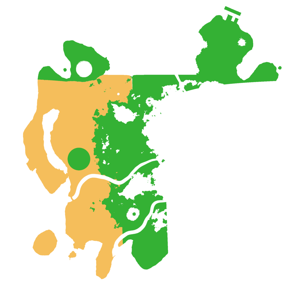 Biome Rust Map: Procedural Map, Size: 3500, Seed: 91484374
