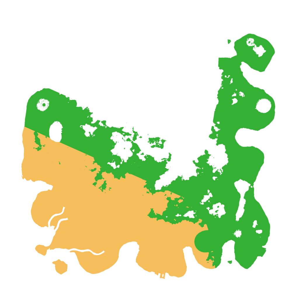 Biome Rust Map: Procedural Map, Size: 3700, Seed: 17394665