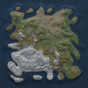 Thumbnail Rust Map: Procedural Map, Size: 3600, Seed: 20510, 15 Monuments