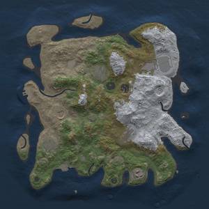 Thumbnail Rust Map: Procedural Map, Size: 3600, Seed: 20710, 14 Monuments