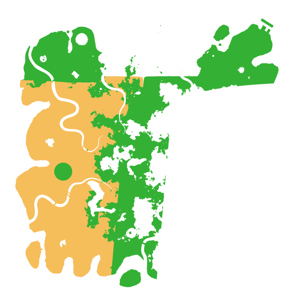 Biome Rust Map: Procedural Map, Size: 4500, Seed: 6513