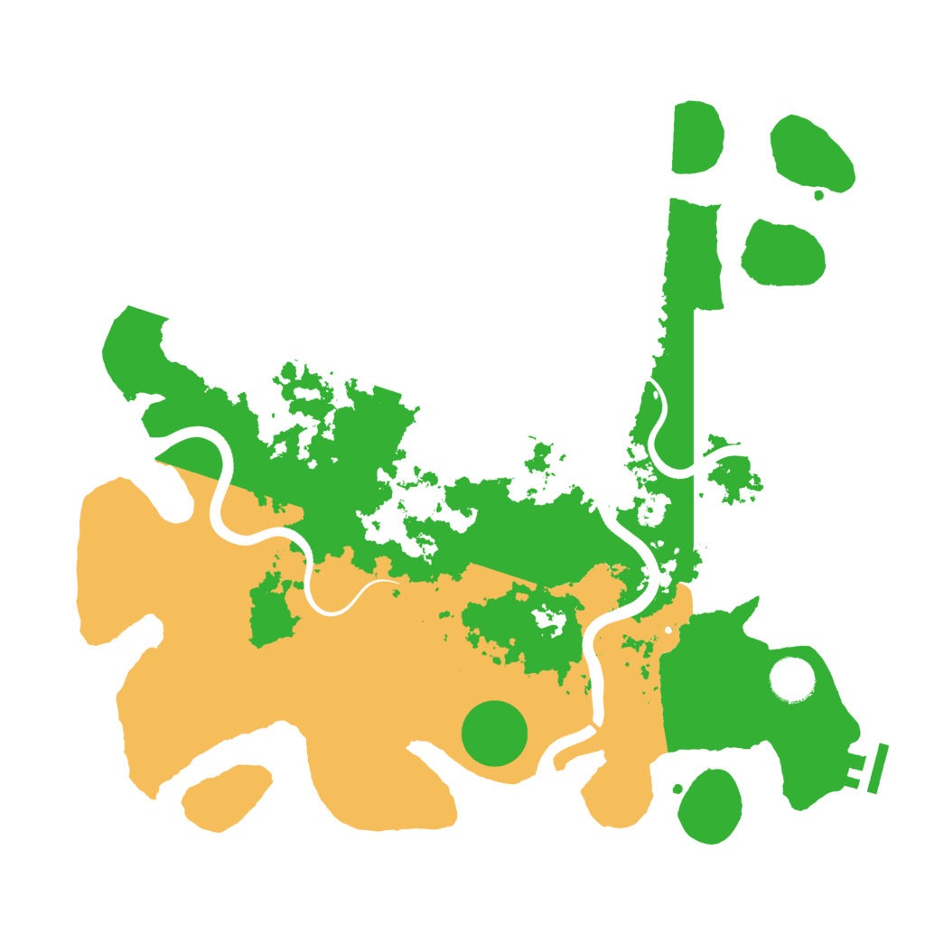 Biome Rust Map: Procedural Map, Size: 3700, Seed: 49009120