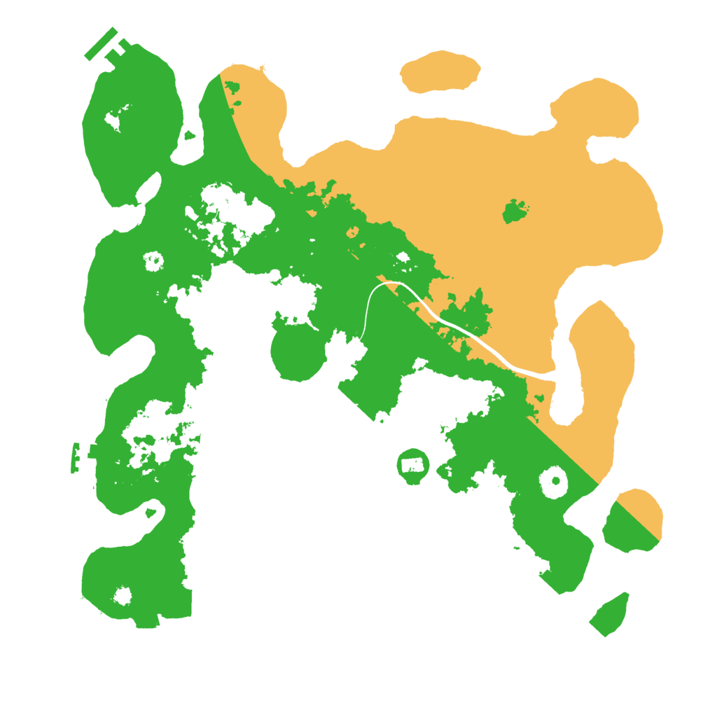 Biome Rust Map: Procedural Map, Size: 3550, Seed: 453442