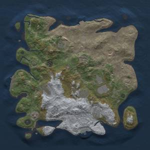 Thumbnail Rust Map: Procedural Map, Size: 3750, Seed: 932998, 18 Monuments