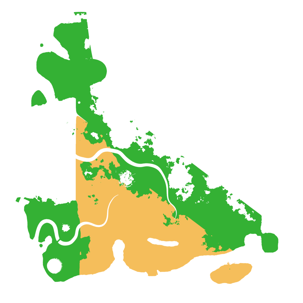 Biome Rust Map: Procedural Map, Size: 3600, Seed: 17535701