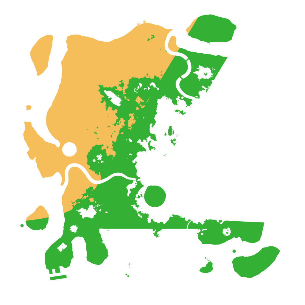 Biome Rust Map: Procedural Map, Size: 3750, Seed: 95158568