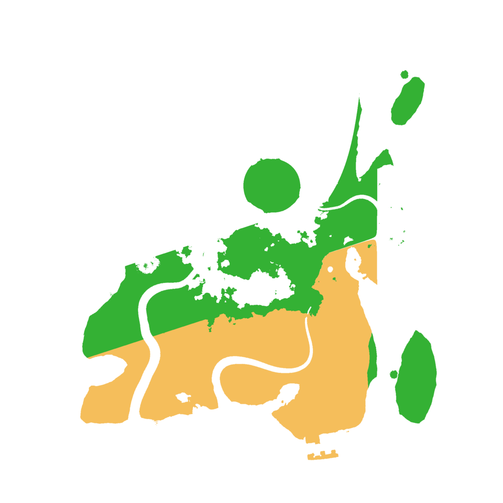 Biome Rust Map: Procedural Map, Size: 2500, Seed: 87152