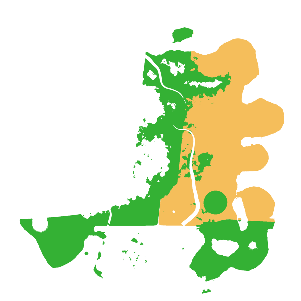 Biome Rust Map: Procedural Map, Size: 3400, Seed: 59295577