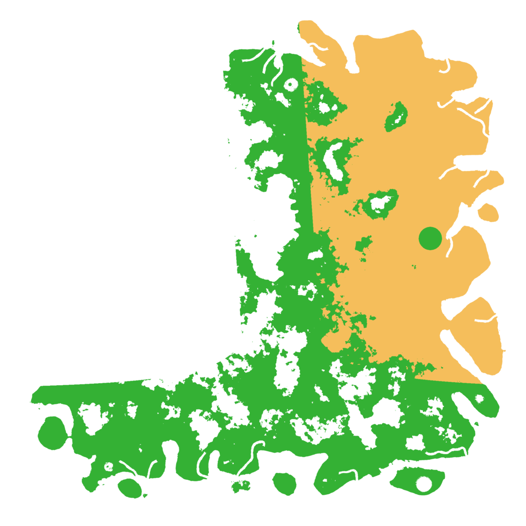 Biome Rust Map: Procedural Map, Size: 6000, Seed: 129531