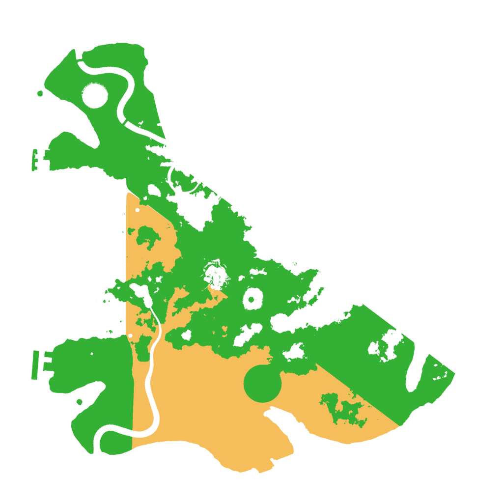 Biome Rust Map: Procedural Map, Size: 3500, Seed: 54194858