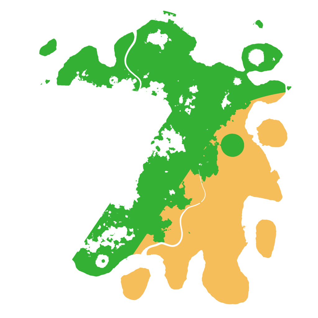 Biome Rust Map: Procedural Map, Size: 3650, Seed: 35651658