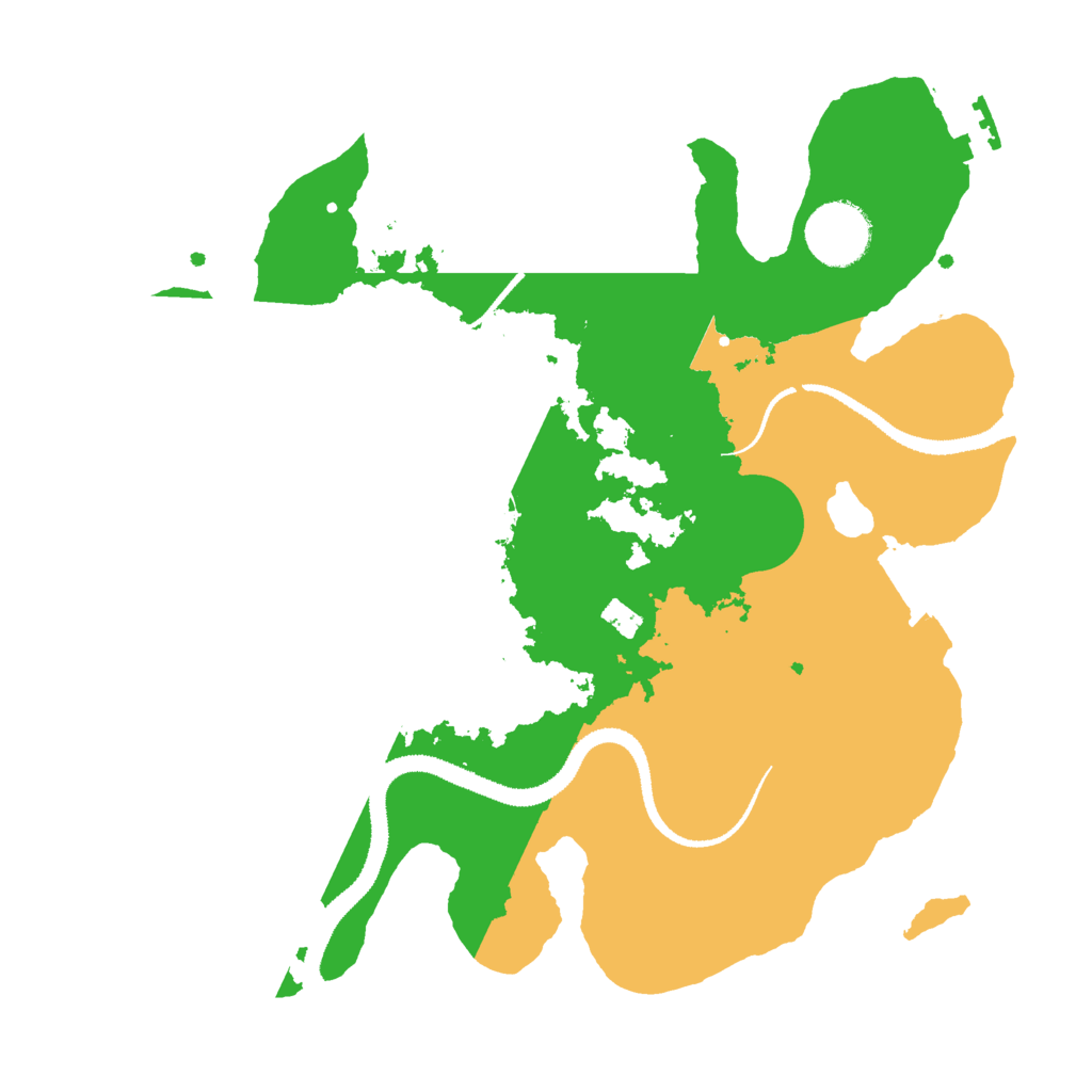 Biome Rust Map: Procedural Map, Size: 3000, Seed: 17435